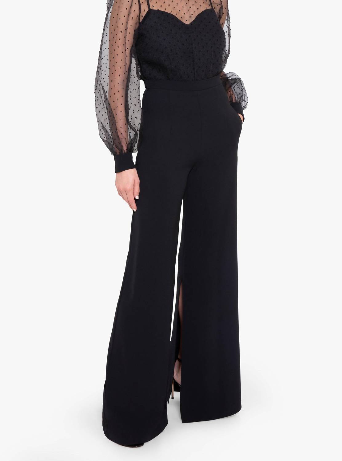 Black Halo - Rosalie Wide Leg Jumpsuit