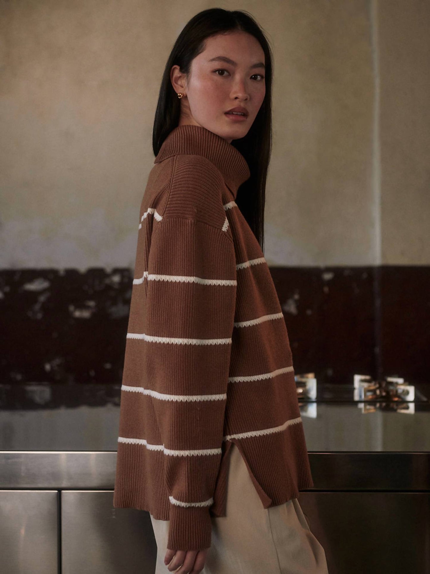 Varley - Hamish Stitch Knit Sweater