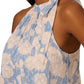 Adrianna Papell - Blouson Floral Print Chiffon Dress