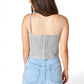 Buddylove - Girly Girl Rhinestone Crop Top