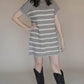 Entro - Stitched & Striped Sweater Dress