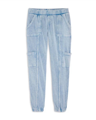 Calça cargo de malha vintage Havana para meninas