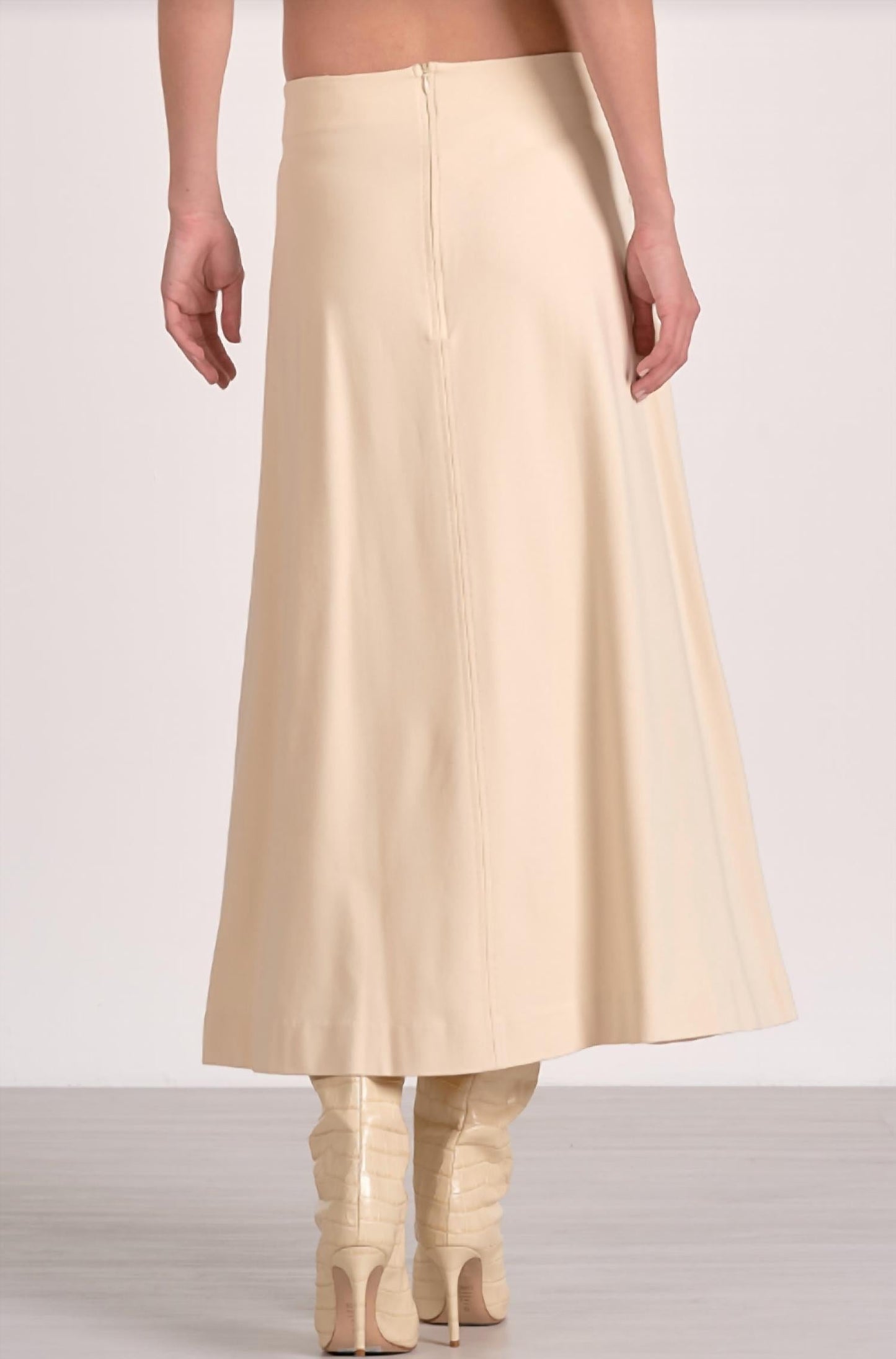 Elan - Flair Brushed Midi Skirt