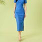 Donna Morgan - Short Sleeve Regatta Lace Midi Dress
