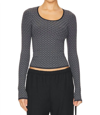 Free People - Camiseta de manga comprida com letra de amor