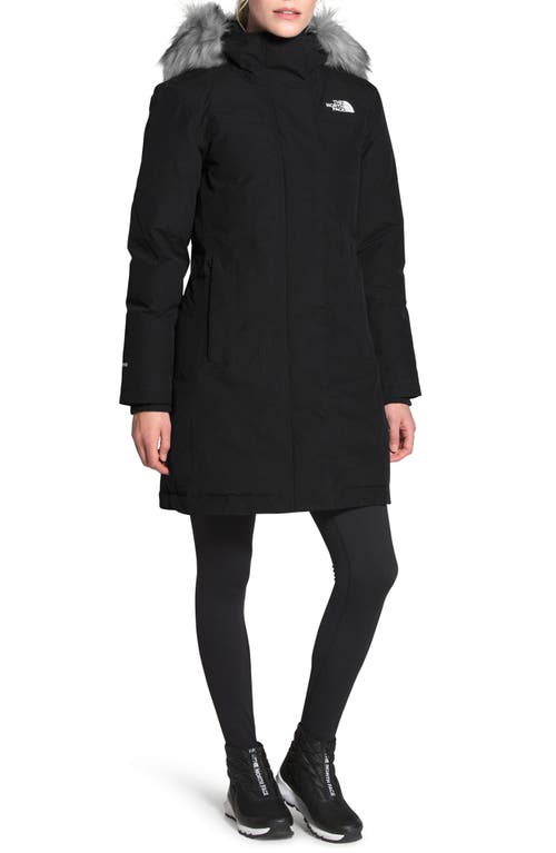 the-north-face-arctic-waterproof-550-fill-power-down-parka-with-faux-fur-trim-in-tnf-black-at-nordstrom-size-xx-large
