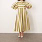 Arrange - Curve Full Pleat Striped Midi Dress