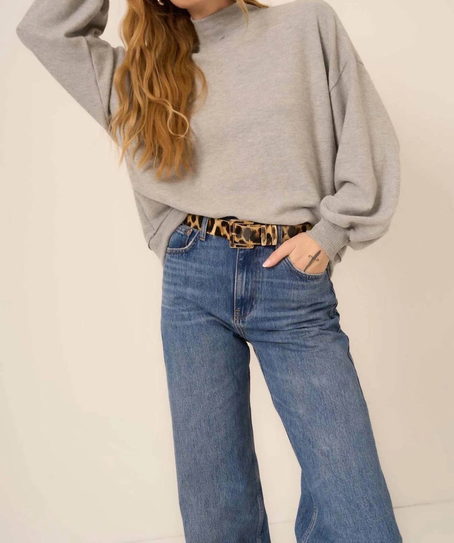 Project Social T - Love Language Mock Neck Sweater