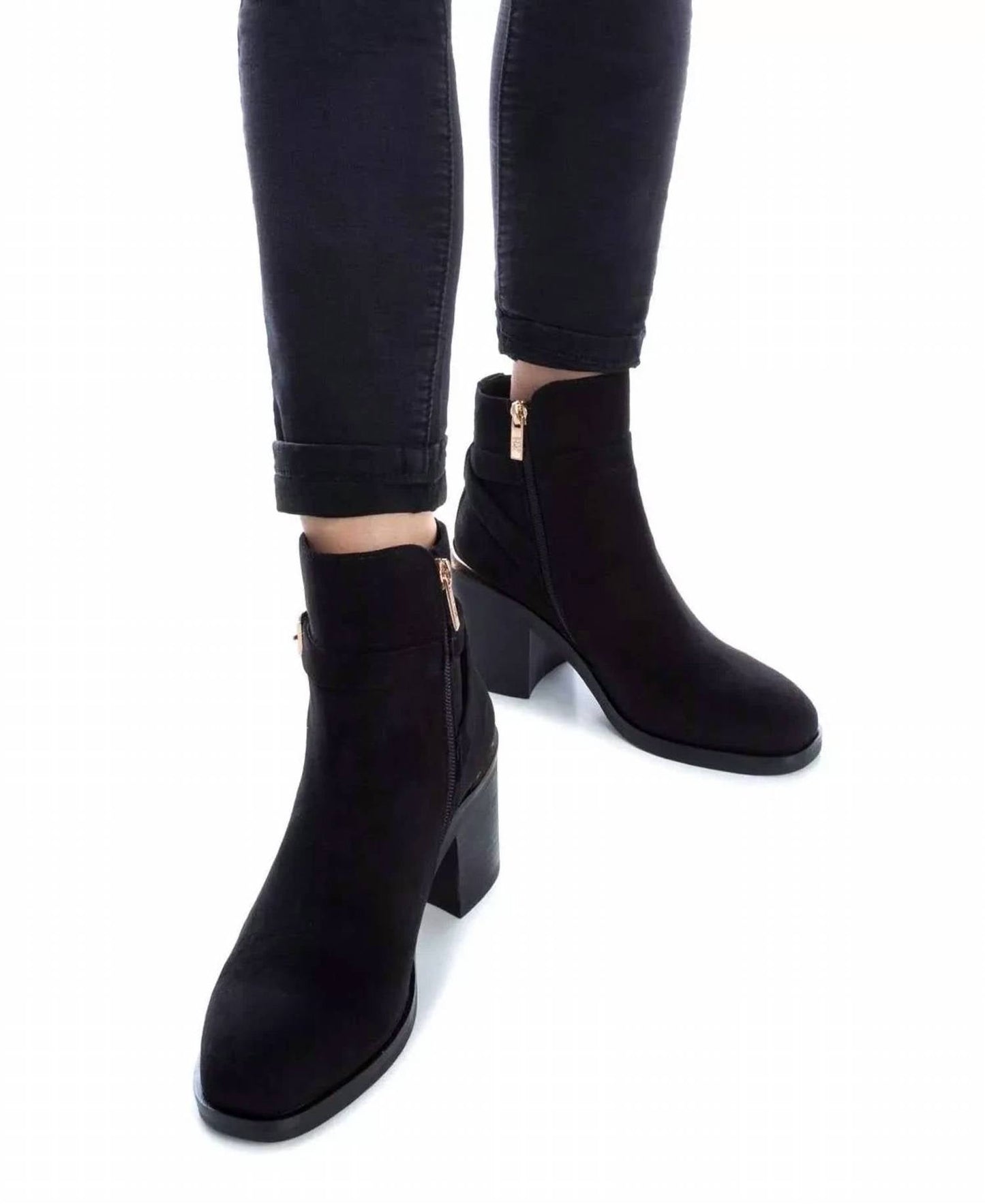Xti - Women's Suede Dress Booties