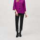 Joseph Ribkoff - Shirred Collar 3/4 Sleeves Trapeze Jacket