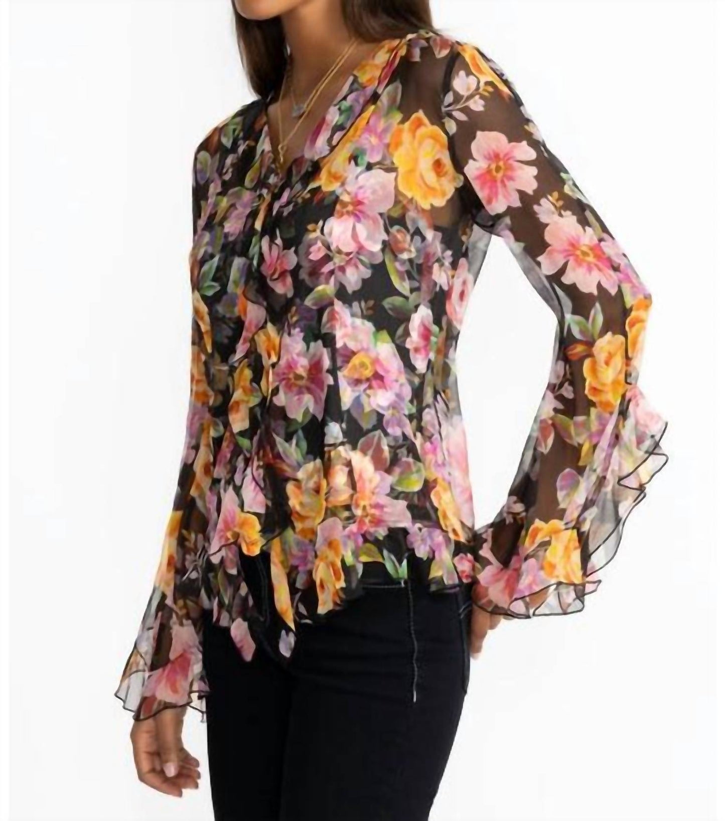 Johnny Was - KYLIE RUFFLE BLOUSE