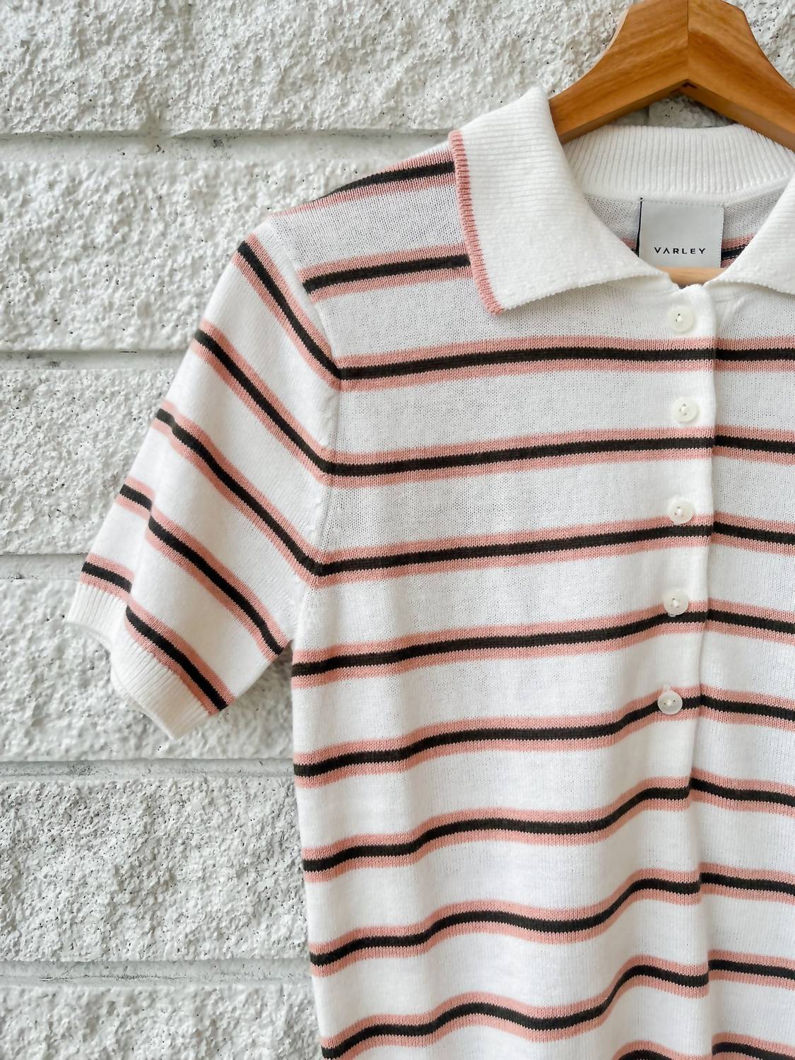 Varley - Faustine Button Neck Polo