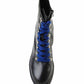 Steve Madden - Women's Leather Stacked Heel Platform Hiker Lace Up Side Zip Bootie