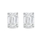 Diana M Jewels - 8.00 Cts Lab Grown Emerald Cut Stud Earrings