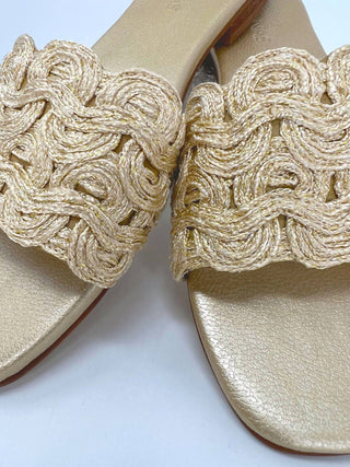 Coco Indigo - Sandálias Capri Texturizadas Femininas Slip-on