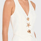 Amanda Uprichard - Paltrow V-neck Cropped Vest