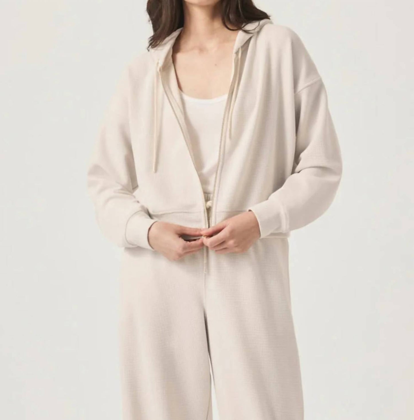 Splendid - Waffle Scuba Zip-Up Pullover