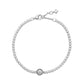 Pandora - Women's Sparkling Halo Tennis Bracelet