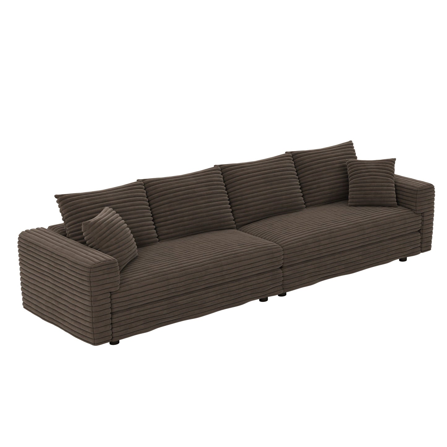 4 Seat Modern Comfy Upholstered Sofa Cloud Couch