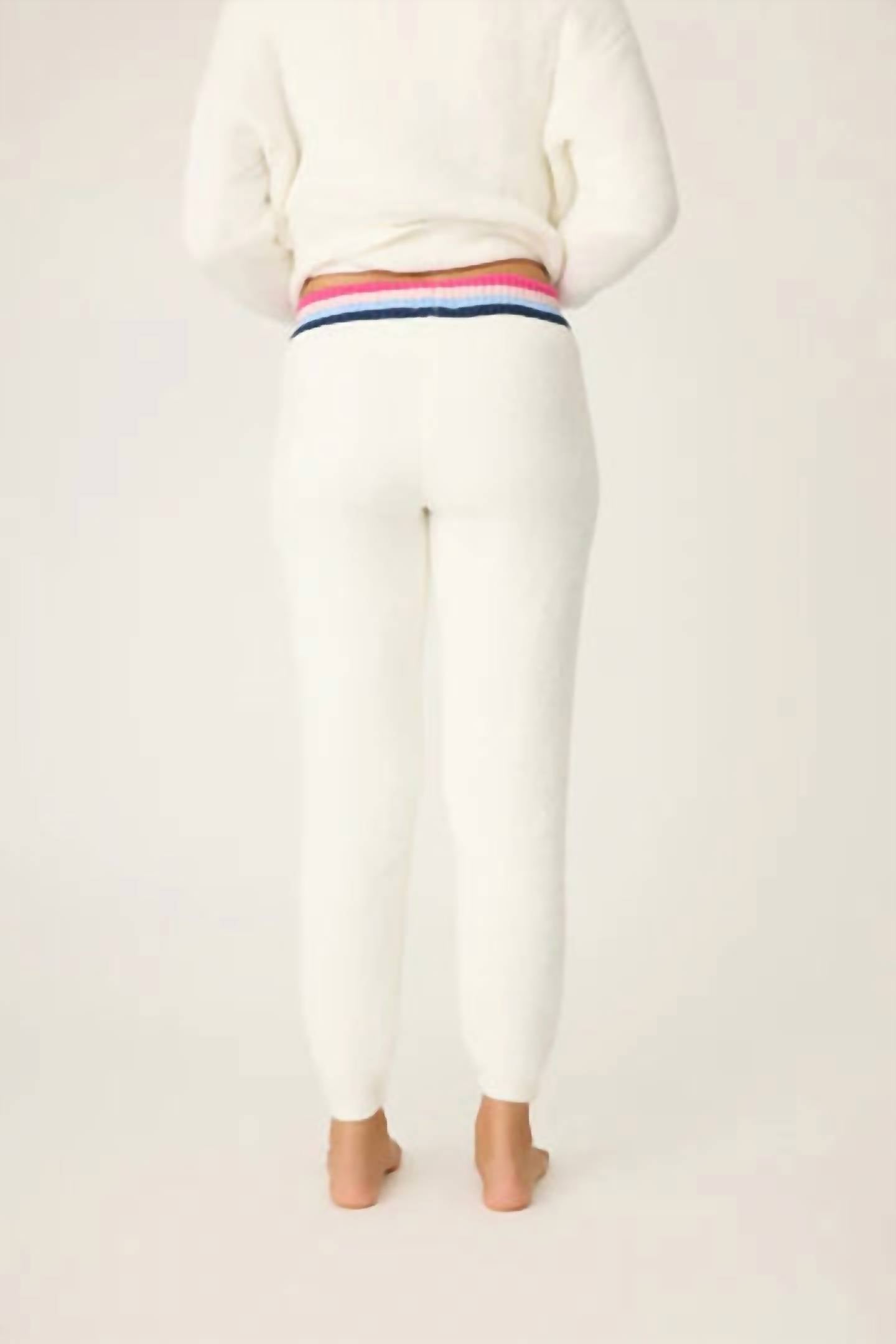 Pj Salvage - Marshmallow Party Knit Banded Pants