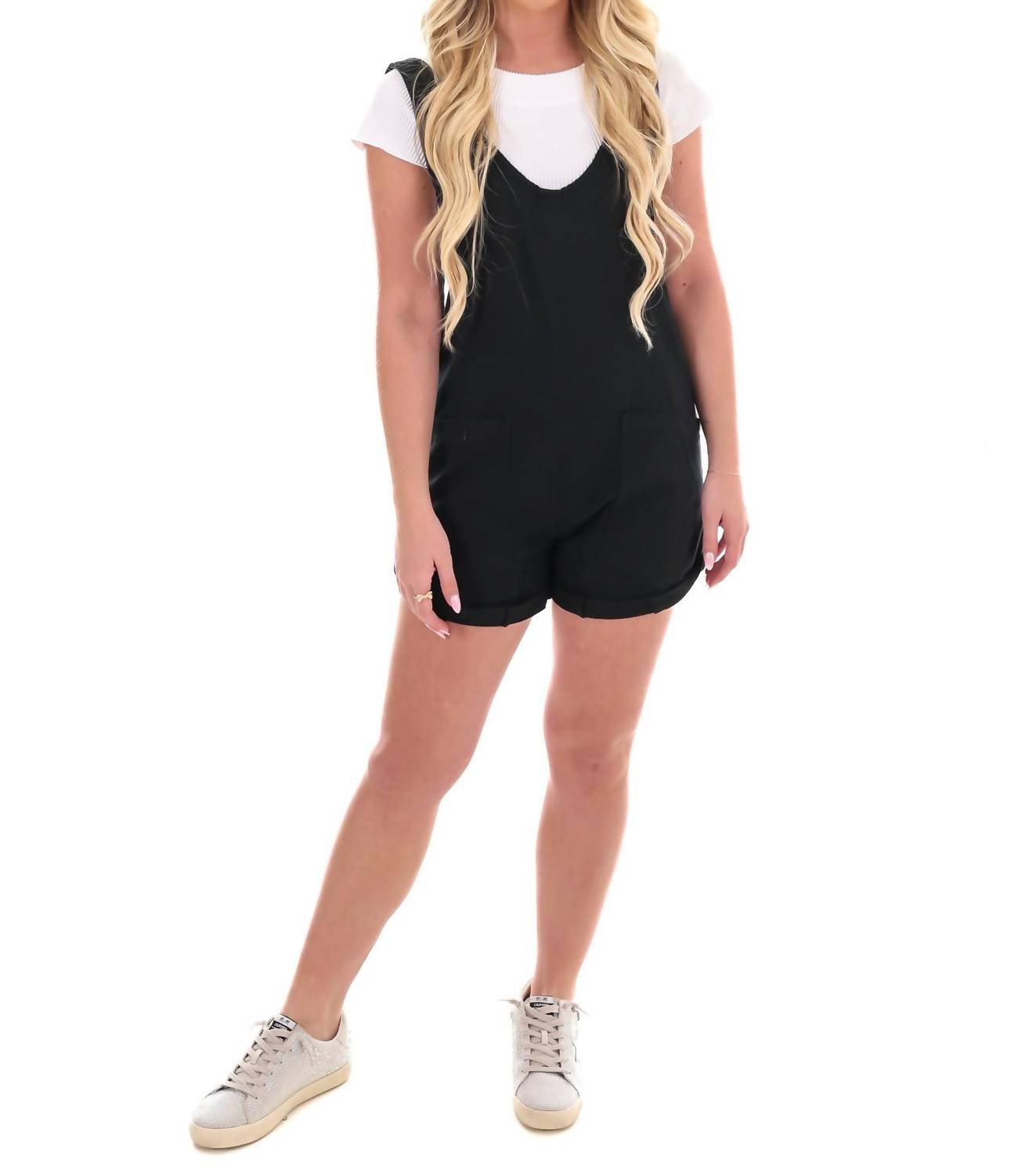 Ee:Some - Destined For More Sleeveless Denim Romper