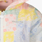 London Fog - Girls Printed Zip Front Hooded Ruffle Raincoat