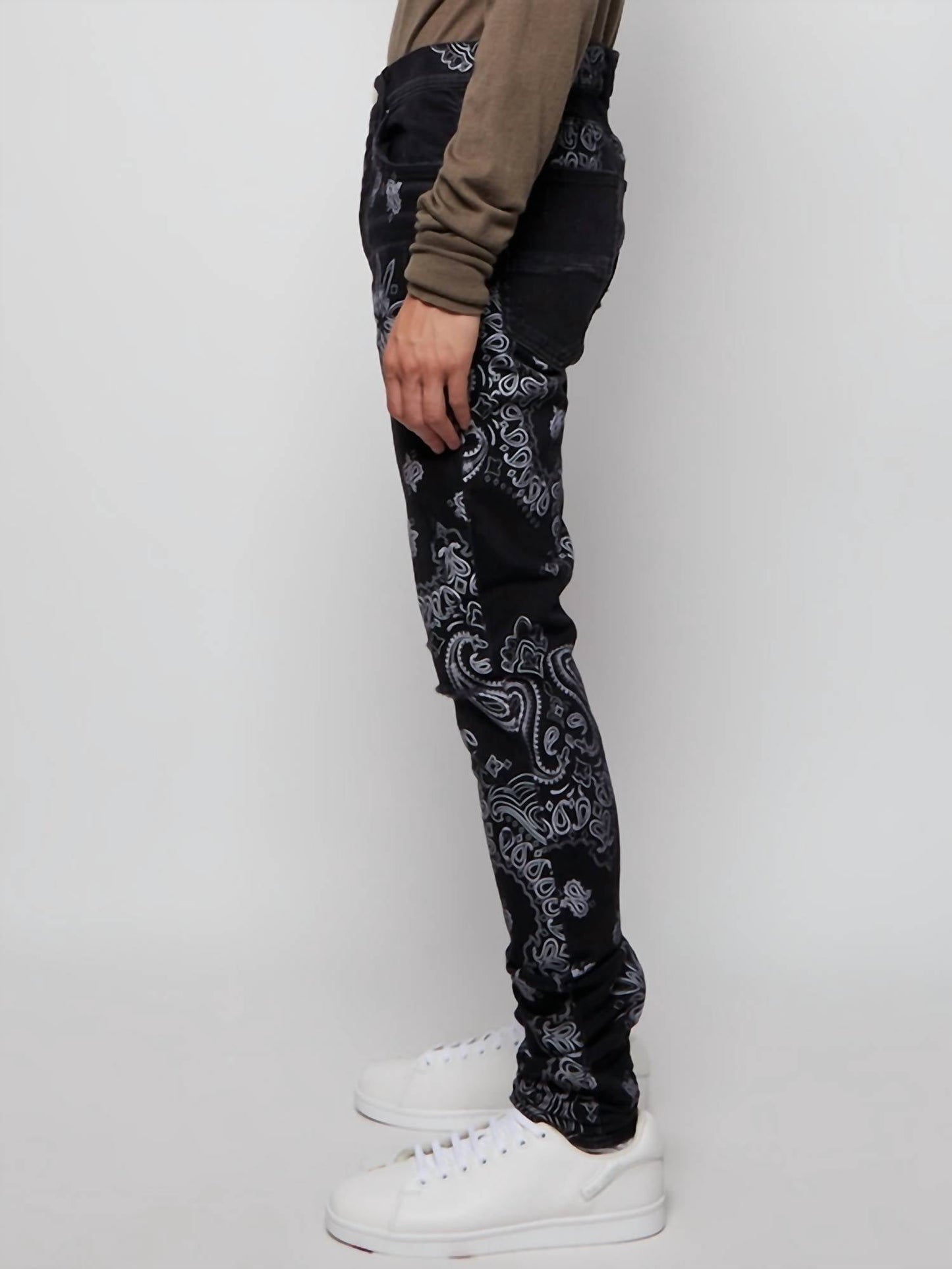 Amiri - Flocked Bandana Jeans