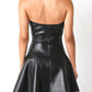 Olivaceous - Maxxine Faux Leather Mini Dress