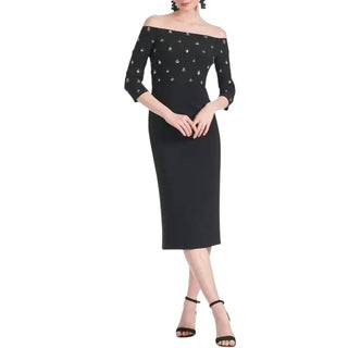 Sachin &amp; Babi - Vestido midi ombro a ombro com detalhes Fatima