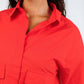 Oui - Women's Crop Boxy Blouse