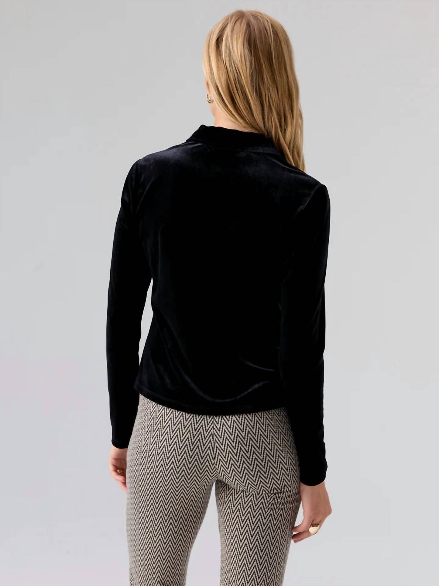 Sanctuary - Dreamgirl Velvet Button Up Top