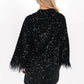 J.Marie - Britt Feather Sleeve Dress