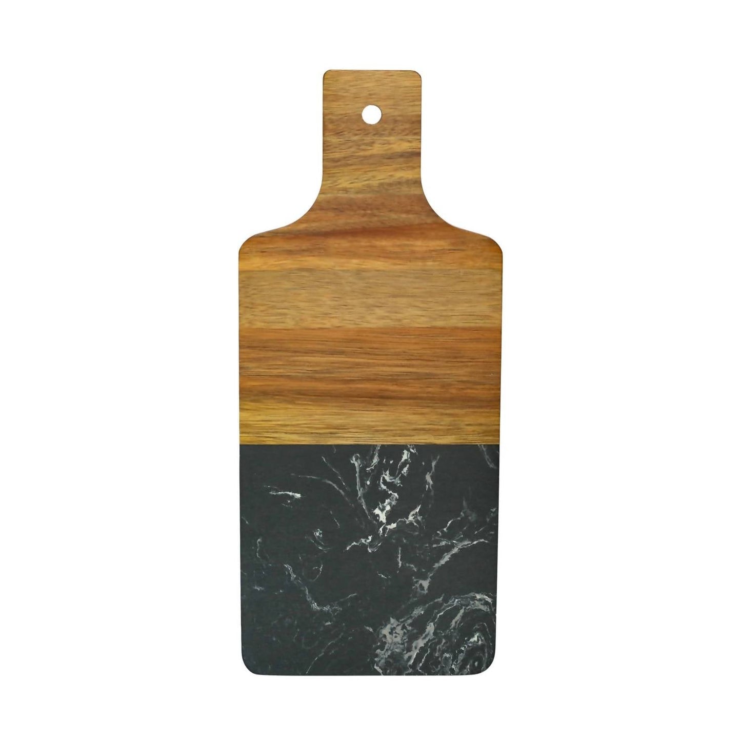Creative Gifts International - Marble and Acacia Wood Handled Board