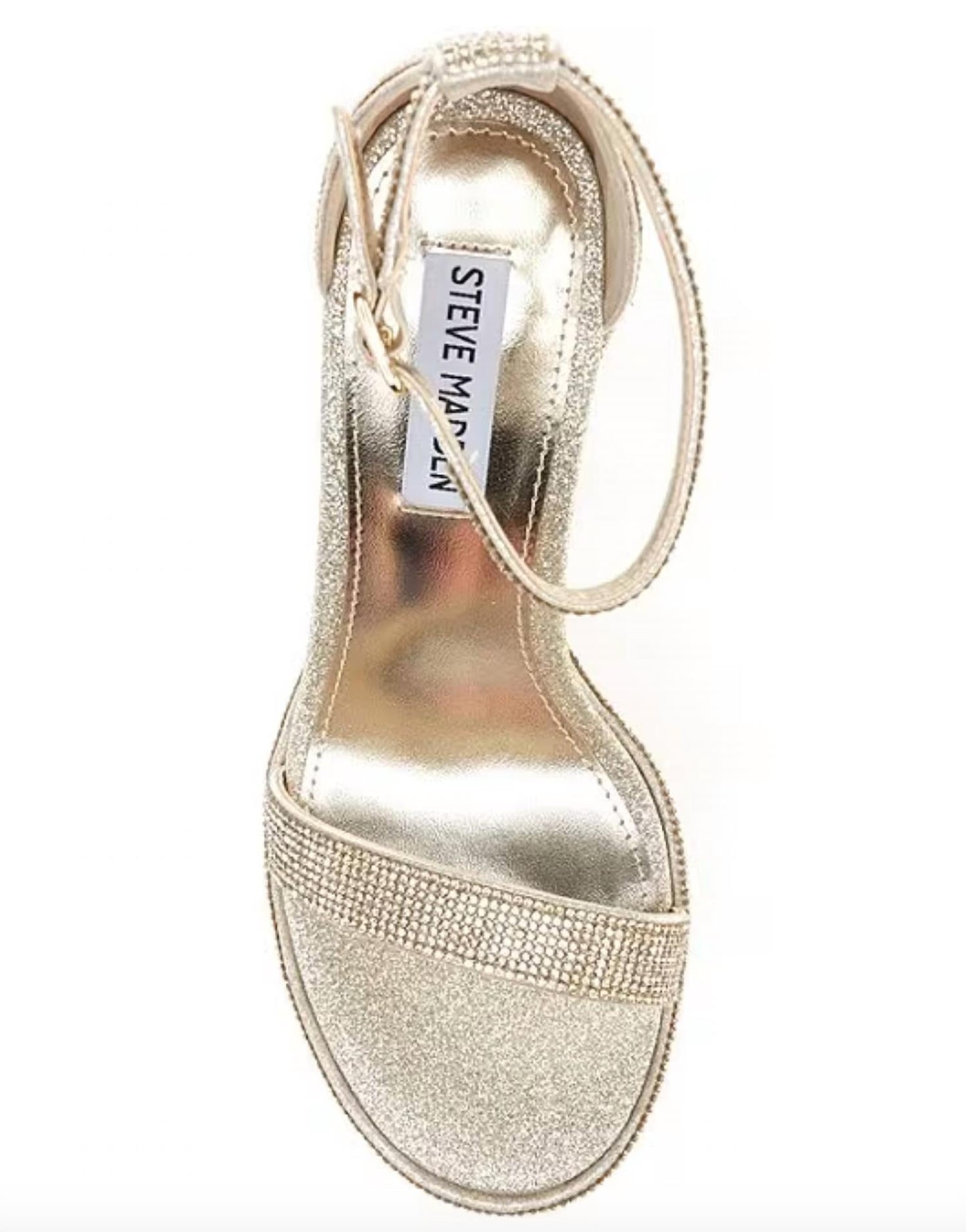 Steve Madden - Women's Rhinestone Ankle Strap Block Heel