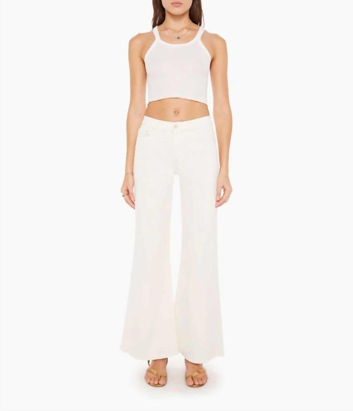 Mother - Twister Skimp Flare High-rise Pants