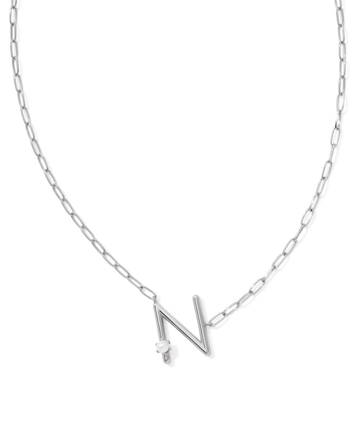 Kendra Scott - Women's Pearl Letter N Pendant Necklace
