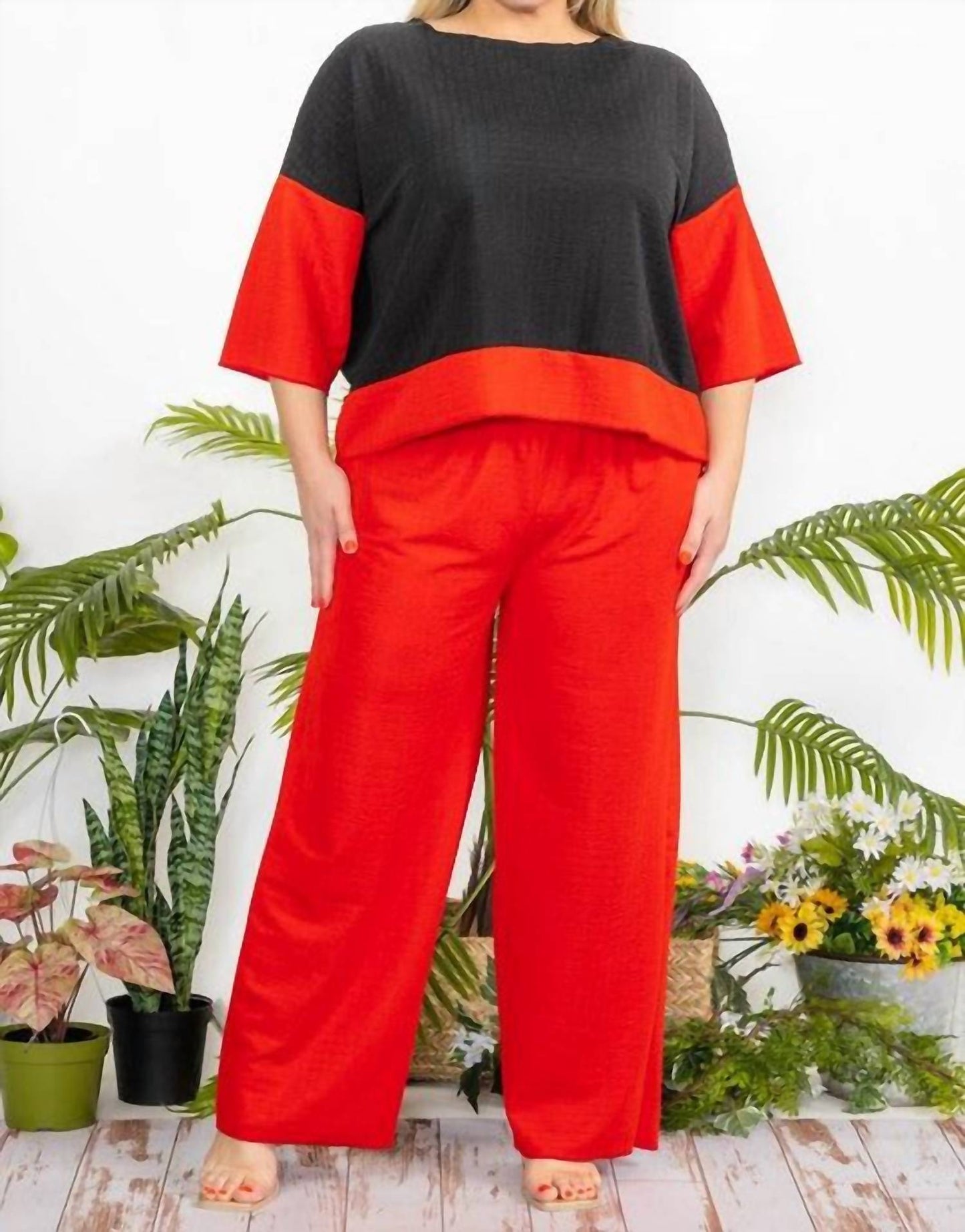 Karen T Design - Cozy Textured Two-piece Set