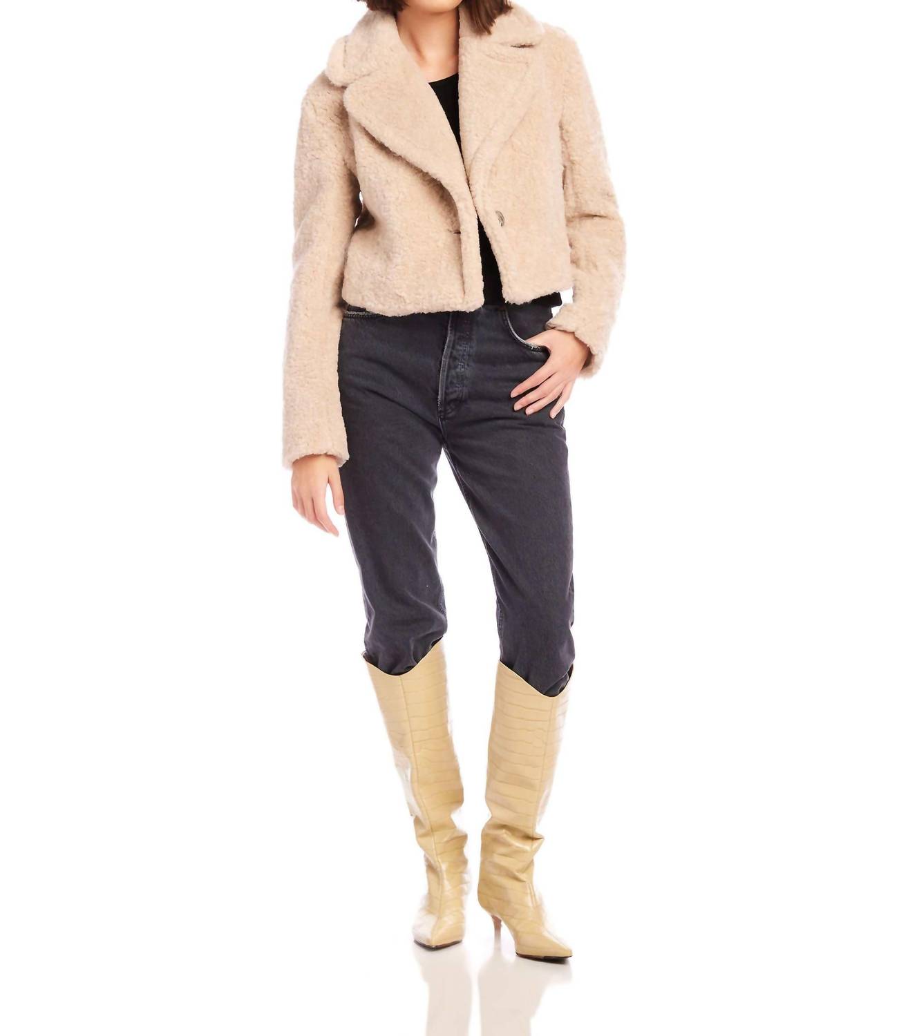 Fifteen Twenty - Iva Cropped Sherpa Jacket