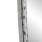 Iron Art Oval Retro Mirror with Antique Effect in Silver