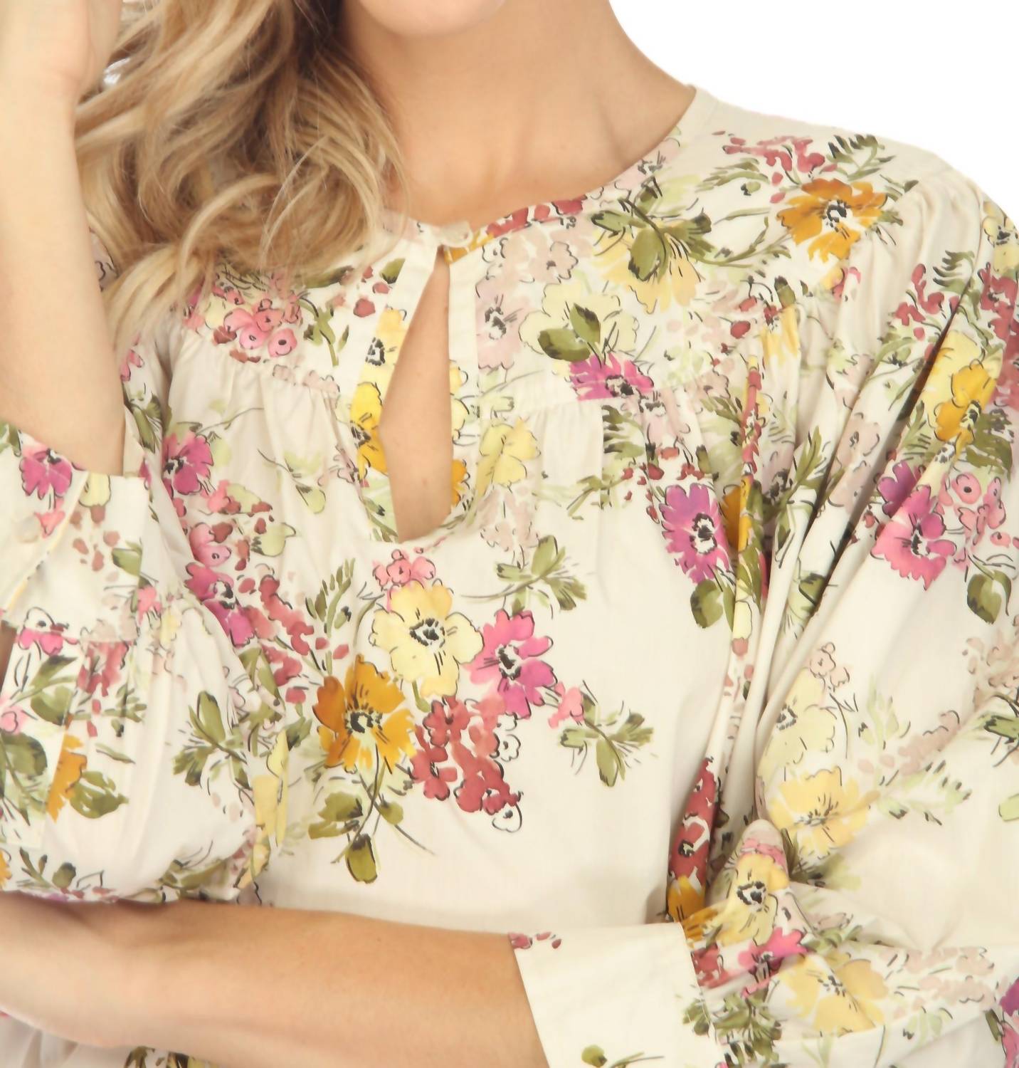 Johnny Was - Jade Love Isabella Floral 3/4 Sleeve Blouse