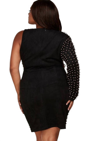 L'Atiste - Vestido de uma manga com pérolas