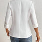 Trendsi - Classic Lapel Collar One Button Blazer
