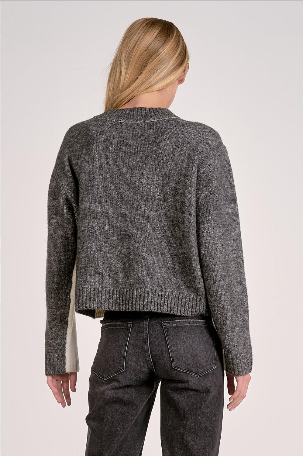 Elan - Vail Two Tone Color Block Sweater