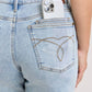 Judy Blue - Mid Rise Rigid Magic Dad Shorts