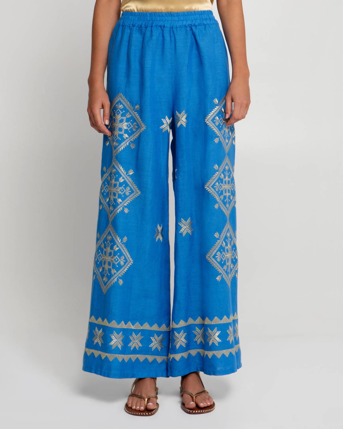 Greek Archaic Kori - Lefkada Elastic Waist Pants
