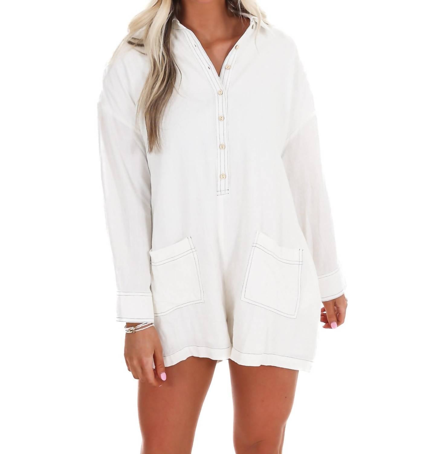 Illa Illa - Caught in the Moment Linen Romper