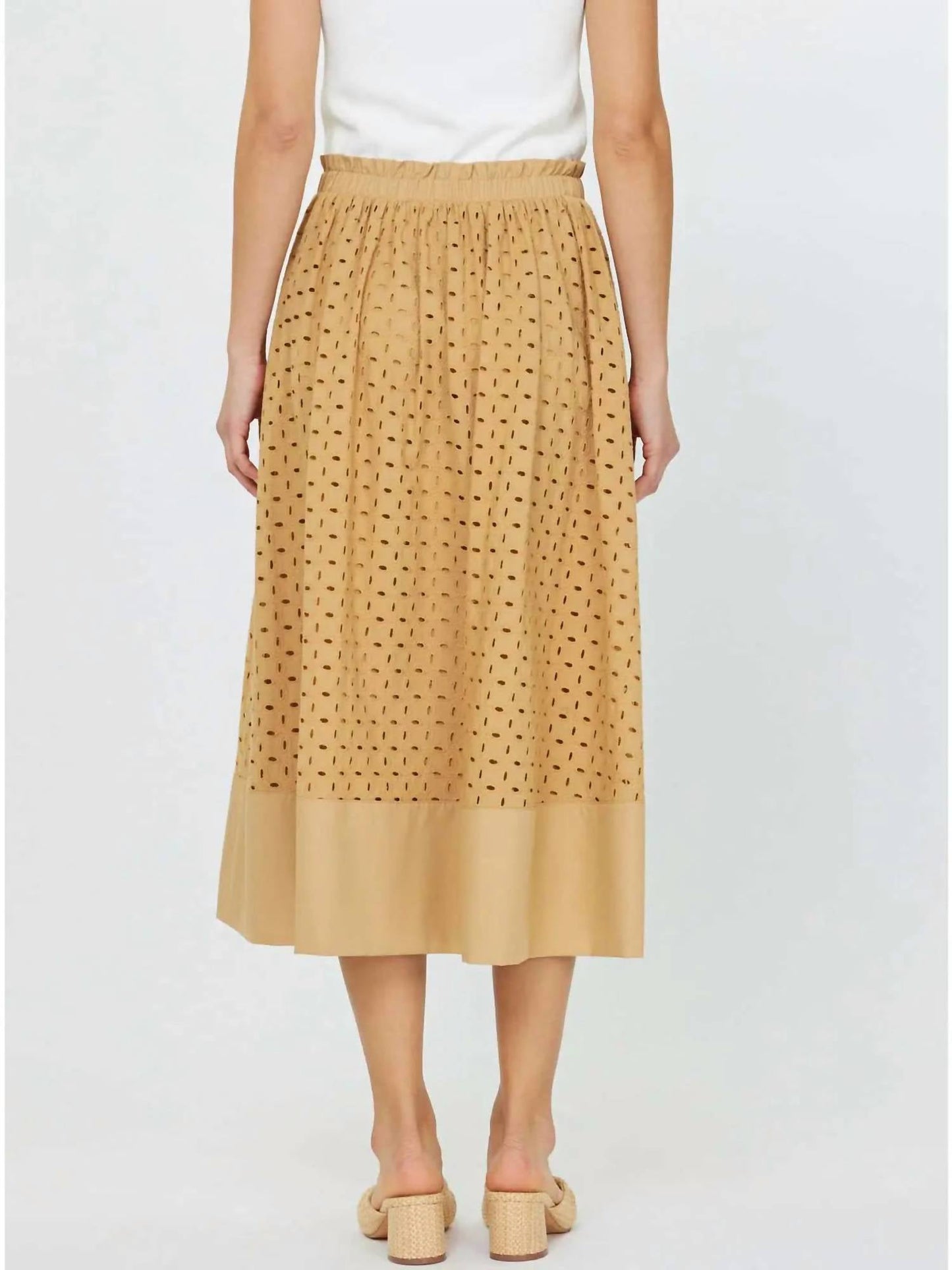 Current Air - Women's Eyelet Midi Skirt