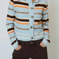 Central Park West - Ash Striped Cardigan
