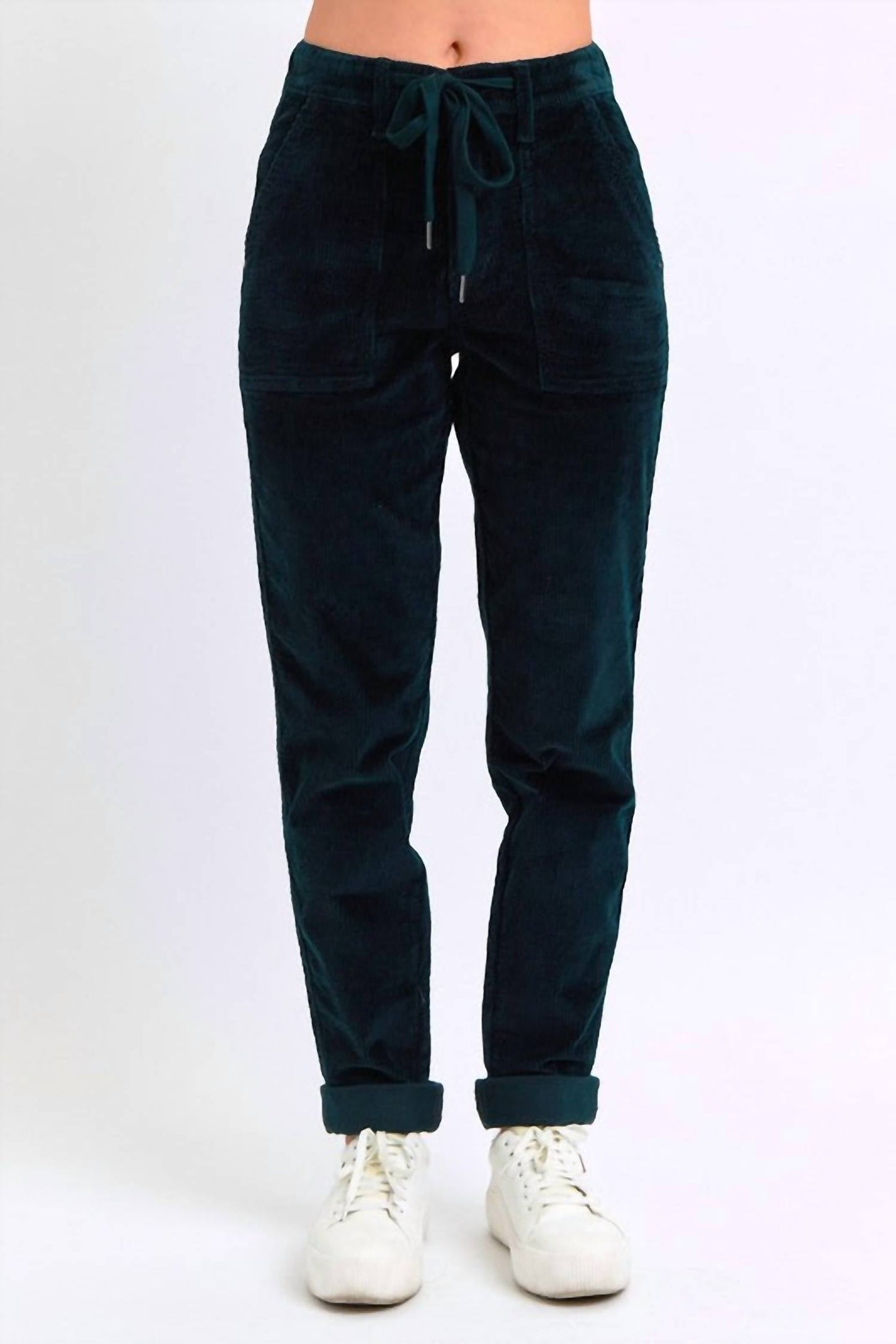 Judy Blue - High Rise Corduroy Cuffed Jogger Pants