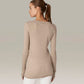 Enza Costa - CASHMERE FITTED CUFFED L/S V
